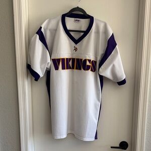 Majestic White and Purple Vikings Jersey